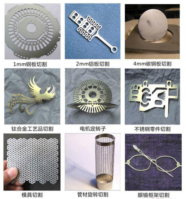 máquina de corte pequena do laser da precisão da fibra para o aço carbono