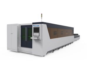 metal que processa o tipo coberto completo 1000w da máquina de corte industrial do laser