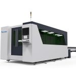 máquina de corte dobro do metal do laser do cnc da tabela, máquina de corte automática da placa do laser