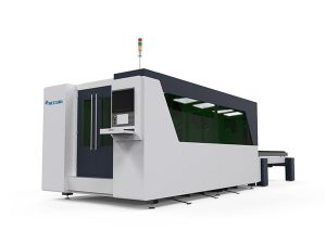 máquina de corte dobro do metal do laser do cnc da tabela, máquina de corte automática da placa do laser