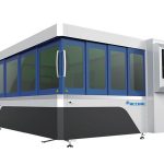 Tabela da lâmina de máquina do corte do laser da fibra do metal 500w com sistema claro do trajeto
