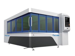 Tabela da lâmina de máquina do corte do laser da fibra do metal 500w com sistema claro do trajeto