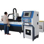 máquina de corte do metal do laser da fibra refrigerar de água, máquina de corte do laser para ofícios