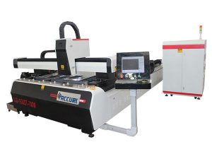 eficiência elevada da movimentação do dobro da máquina de corte do laser da fibra do cnc da placa de aço de liga