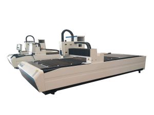 Equipamento duplo do corte do tubo do laser do uso, máquina de corte profissional do tubo do laser do cnc